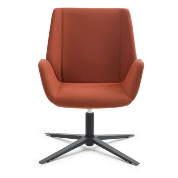 Tuğla tonlarında, yıldız ayaklı Ares misafir koltuğu önden görünüm.