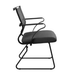 Sitair kızak ayaklı ofis sandalyesi yan profil pln-484