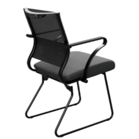 Sitair bekleme koltuğu file sırt ve metal iskelet detayı