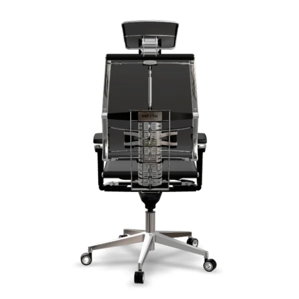 Yoga alüminyum ayaklı ve fileli ofis koltuğu arka tasarım